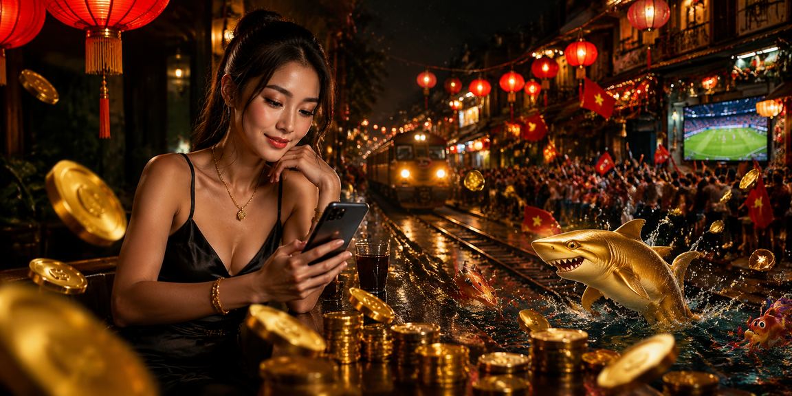 Người dùng trải nghiệm game bắn cá 5in1 tại chợ đêm Hà Nội