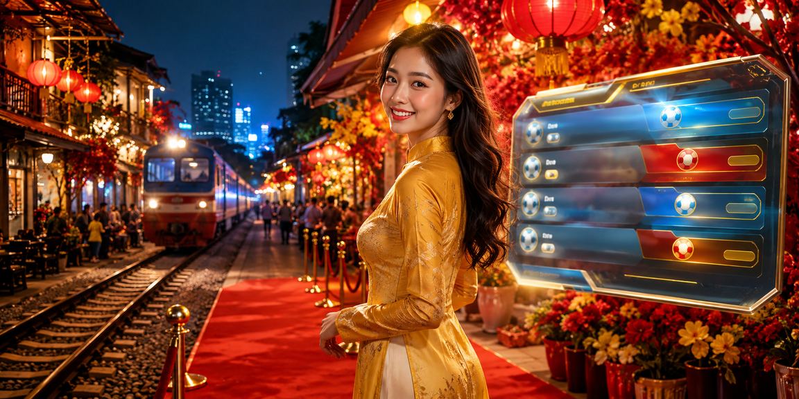 Người dùng Hà Nội trải nghiệm nền tảng casino trực tuyến trong trang phục áo dài truyền thống