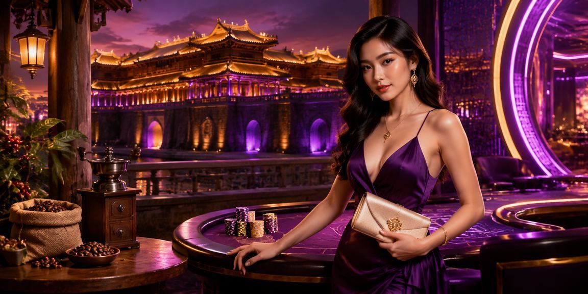 Không khí cà phê buổi tối tại Huế với người dùng đang đăng ký tài khoản 5in1 để trải nghiệm giao dịch tài chính